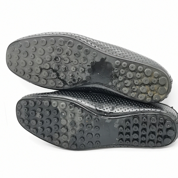 Florsheim Shoe Company Black Leather Slip On Loafers Mens Size 44 - Picture 6 of 9